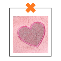  portemonnee fluffy roze hart